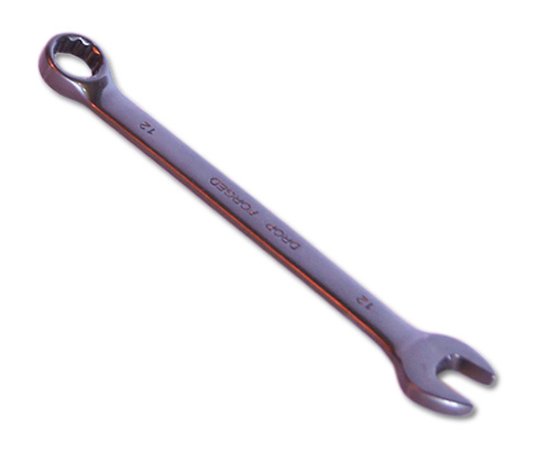 Ключ комбинированный CR-V 12 мм, черный никель, SANTOOL